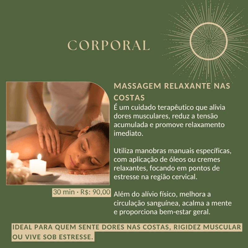 Massagem Relaxante nas Costas