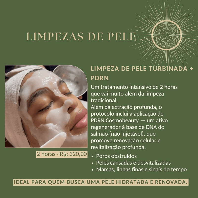 Limpeza de Pele Turbinada + PDRN Cosmobeauty