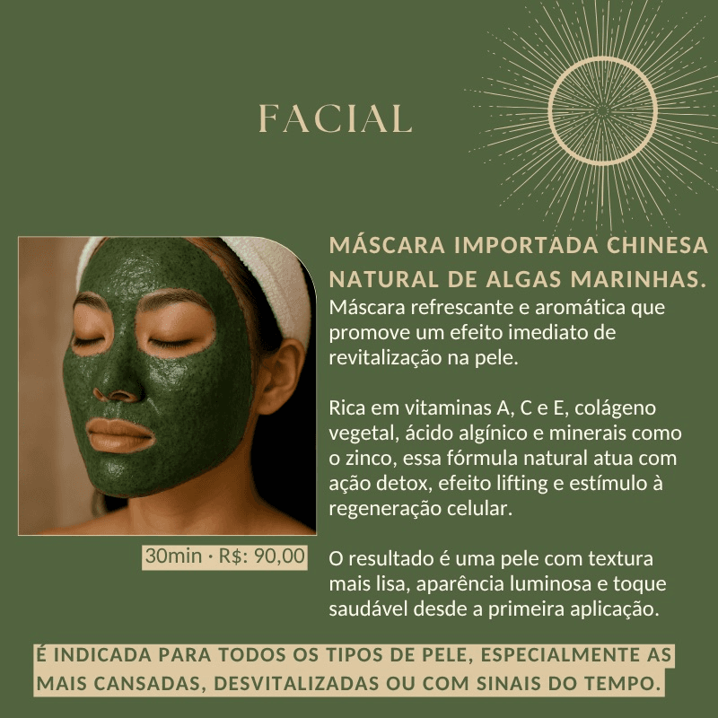 Máscara de Algas Marinhas – Importada da China